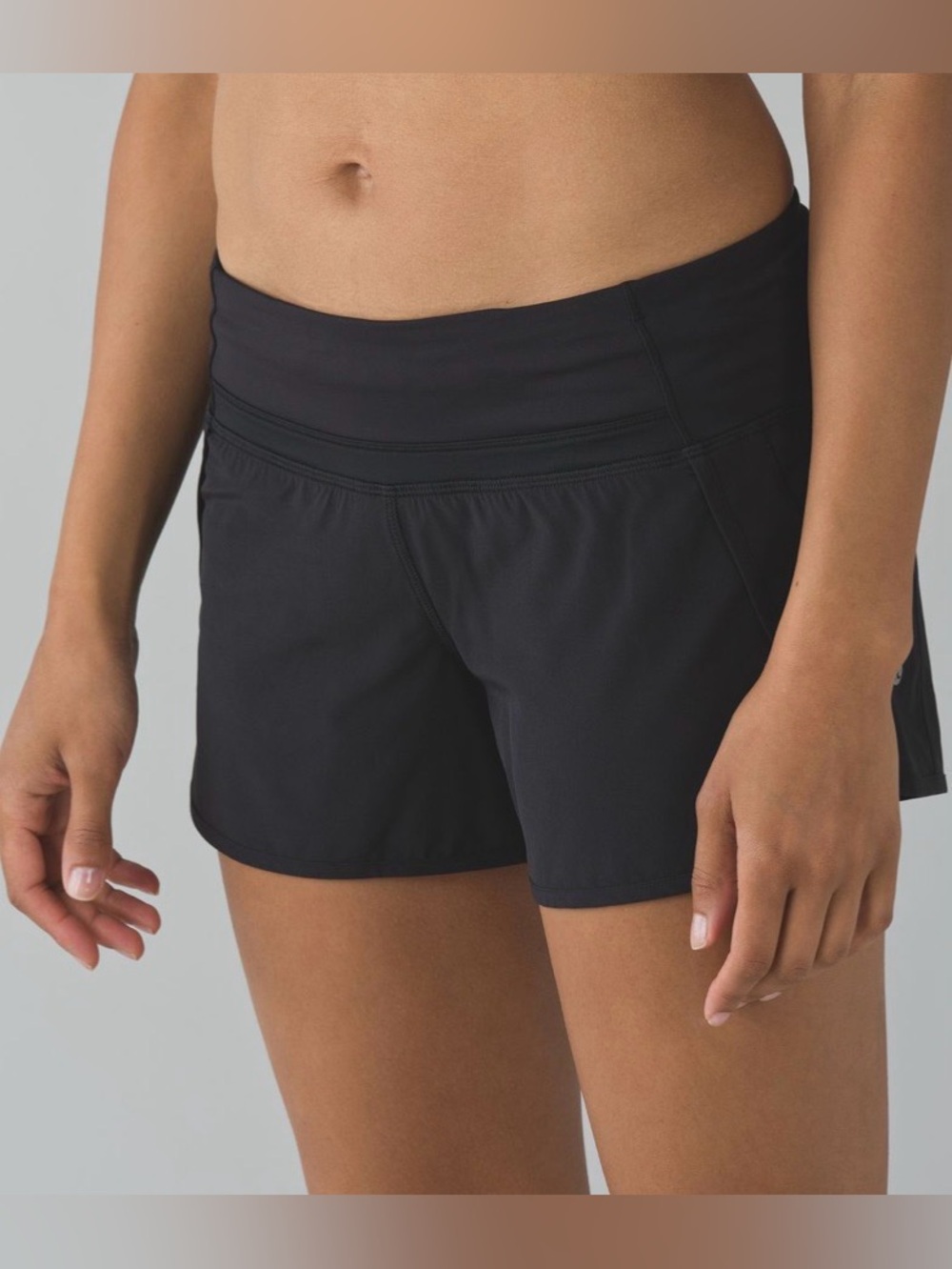 LULULEMON Run Times Shorts 8 BLACK